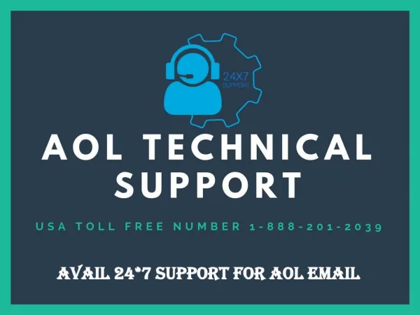 Avail 24*7 Support for AOL Email