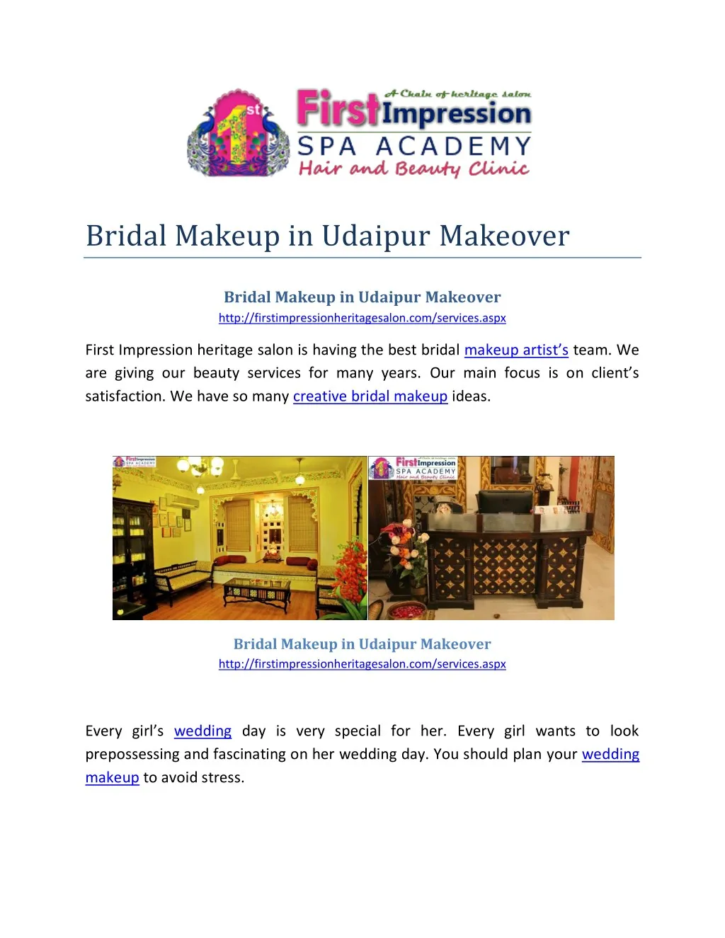 bridal makeup in udaipur makeover