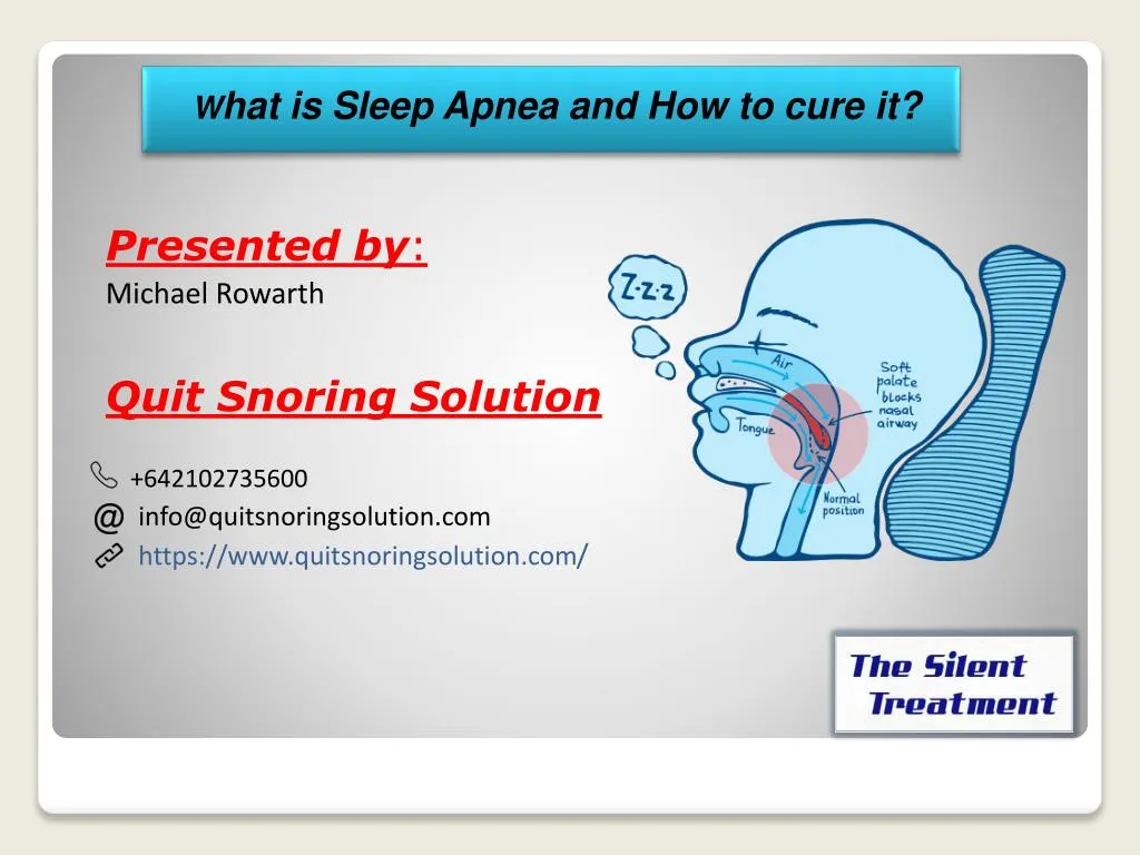 presented by michael rowarth quit snoring