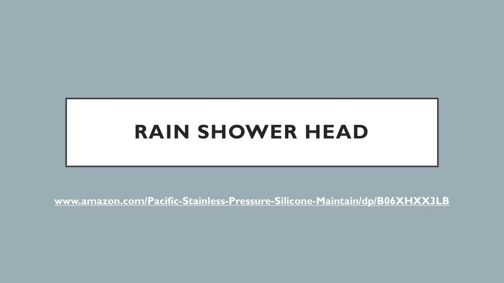 rain shower head