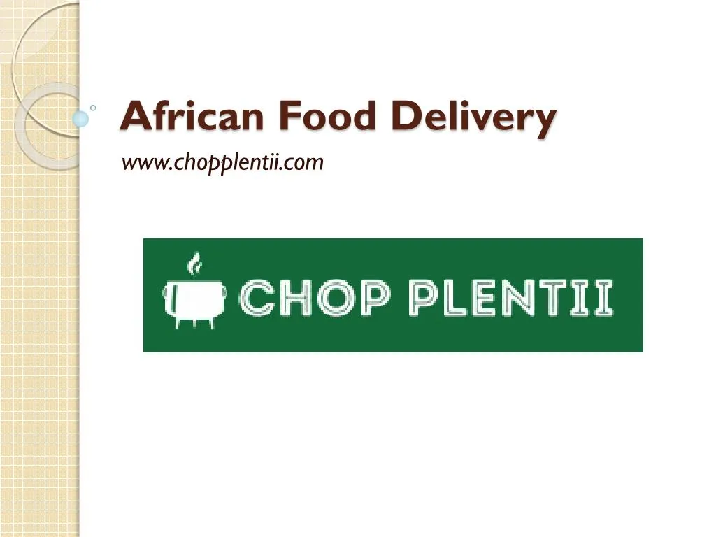 african food delivery