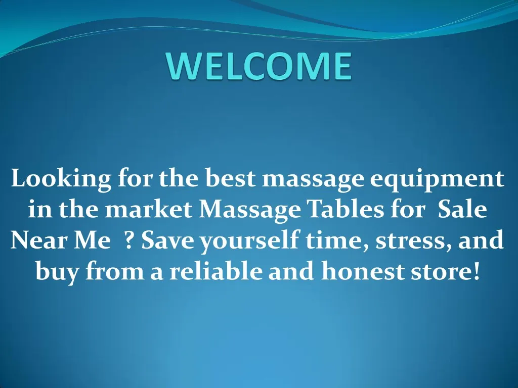 looking for the best massage equipment