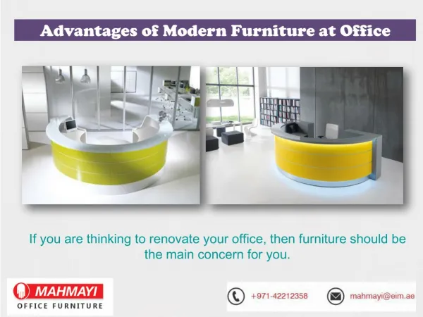 Renovate Your Office by Reception Desks and Chairs