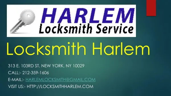 Locksmith Harrlem New York