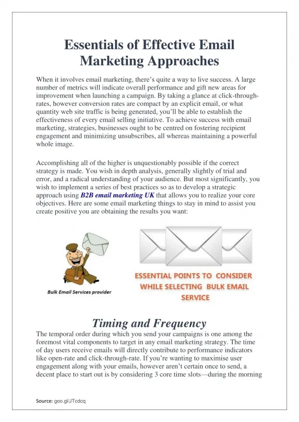 Essentials of Effective Email Marketing Approaches