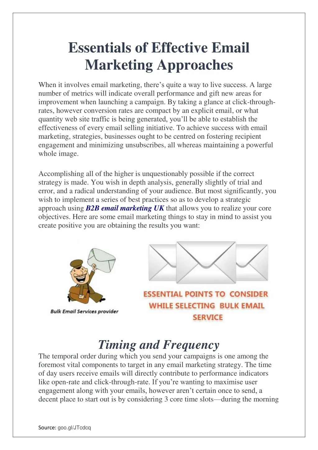 essentials of effective email marketing approaches