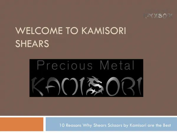 10 Reasons Why Shears Scissors by Kamisori are the Best