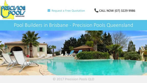 Pool Builders in Brisbane - Precision Pools Queensland