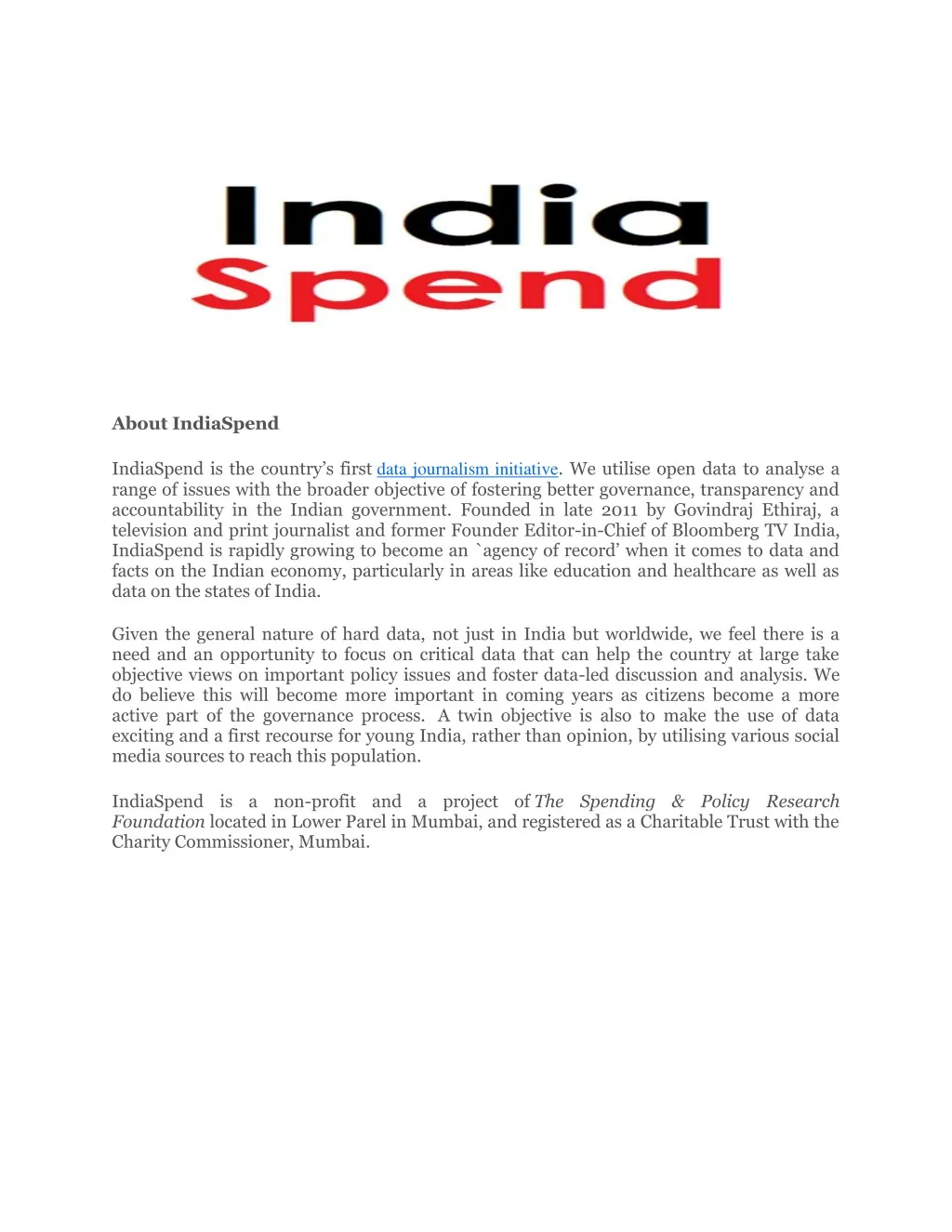 about indiaspend indiaspend is the country