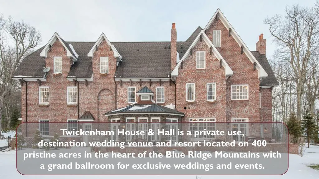 twickenham house hall is a private