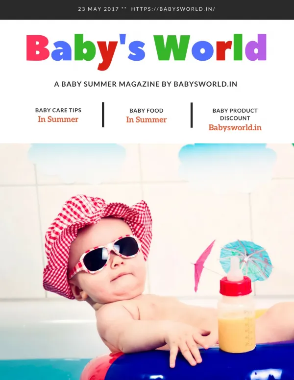 A Baby Summer Magazine by Baby's World.in
