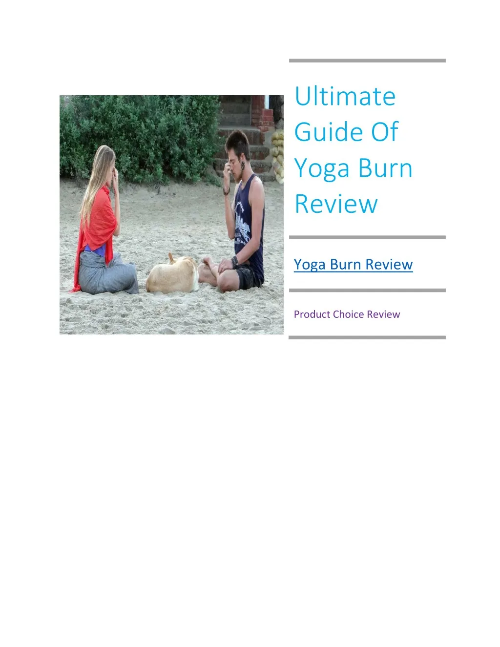 ultimate guide of yoga burn review