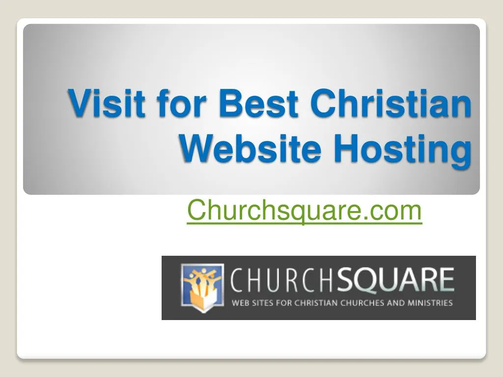 visit for best christian website hosting