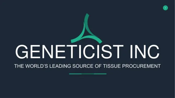 Tissue Procurement | Geneticist Inc