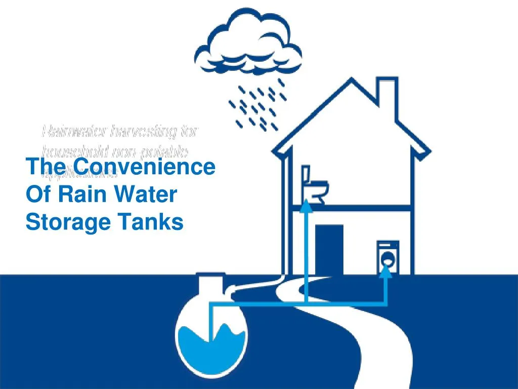 the convenience of rain water storage tanks