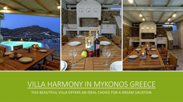 Villa Harmony - Beautiful Vacation Villa in Mykonos, Greece