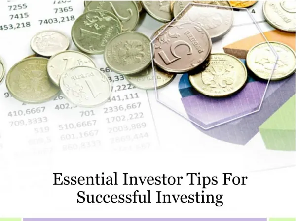 Essential investor tips for successful investing