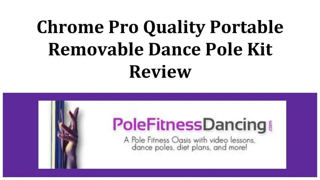 chrome pro quality portable removable dance pole