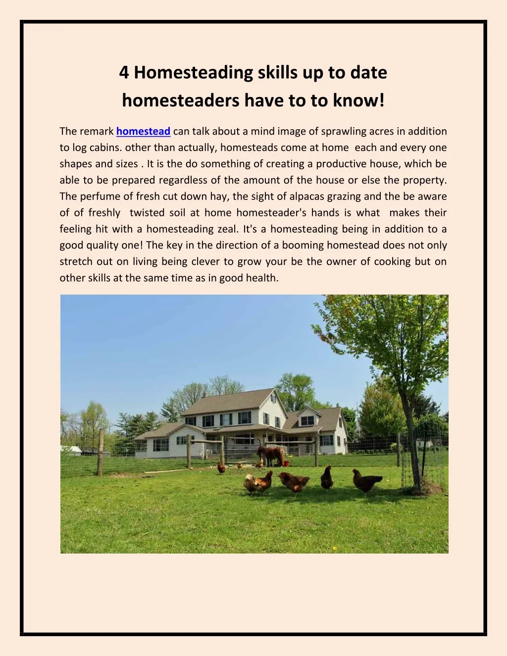4 homesteading skills up to date homesteaders