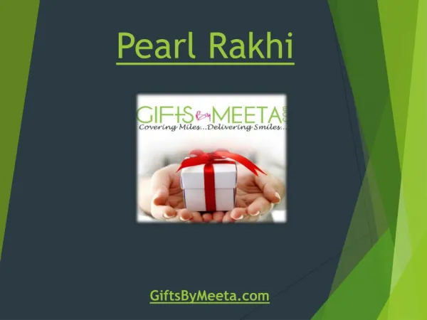 Buy Pearl Rakhi Online