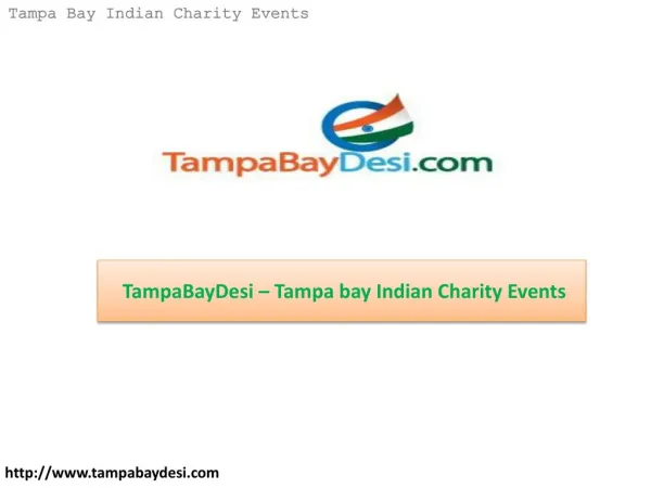 TampaBayDesi – Tampa bay Indian Charity Events