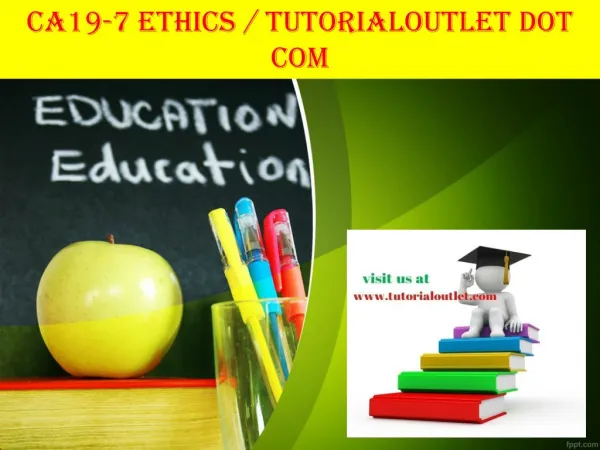 CA19-7 ETHICS / TUTORIALOUTLET DOT COM