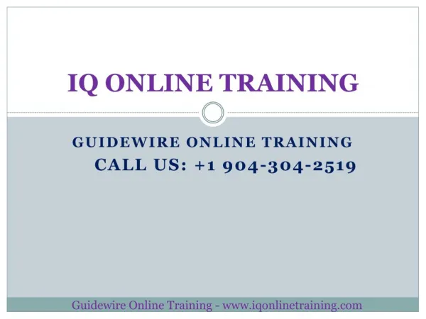Boost your career with comprehensive Guidewire Online Training