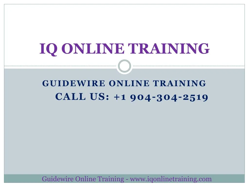 iq online training