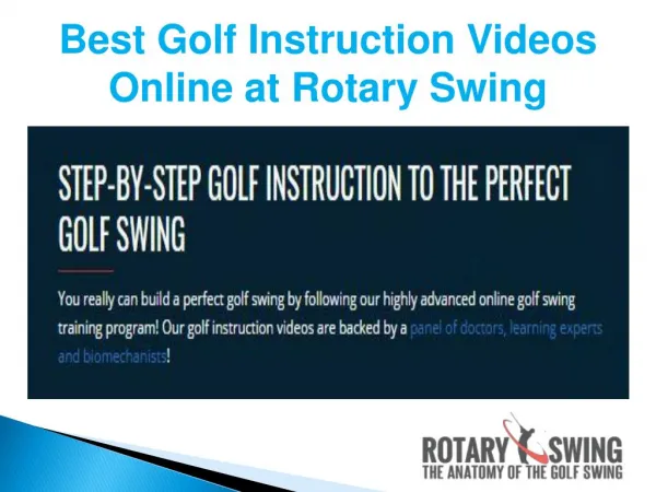 Online golf Instruction Videos