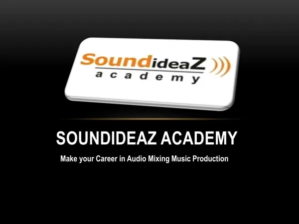 Audio Mixing Course in Mumbai