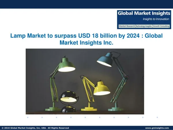 Global Lamp Market to expand $18bn by 2024