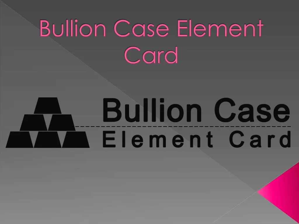 bullion case element card