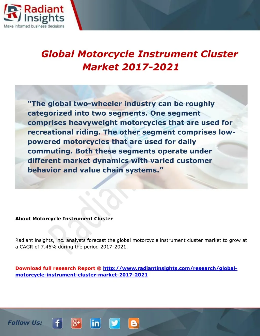 global motorcycle instrument cluster market 2017
