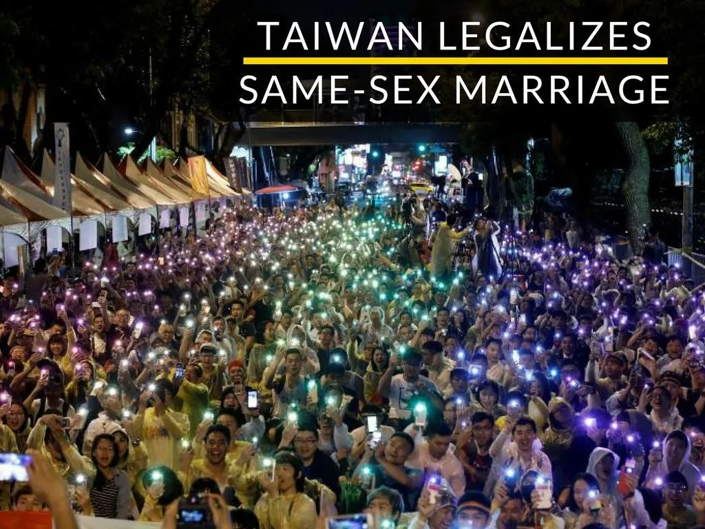 taiwan legalizes same sex marriage