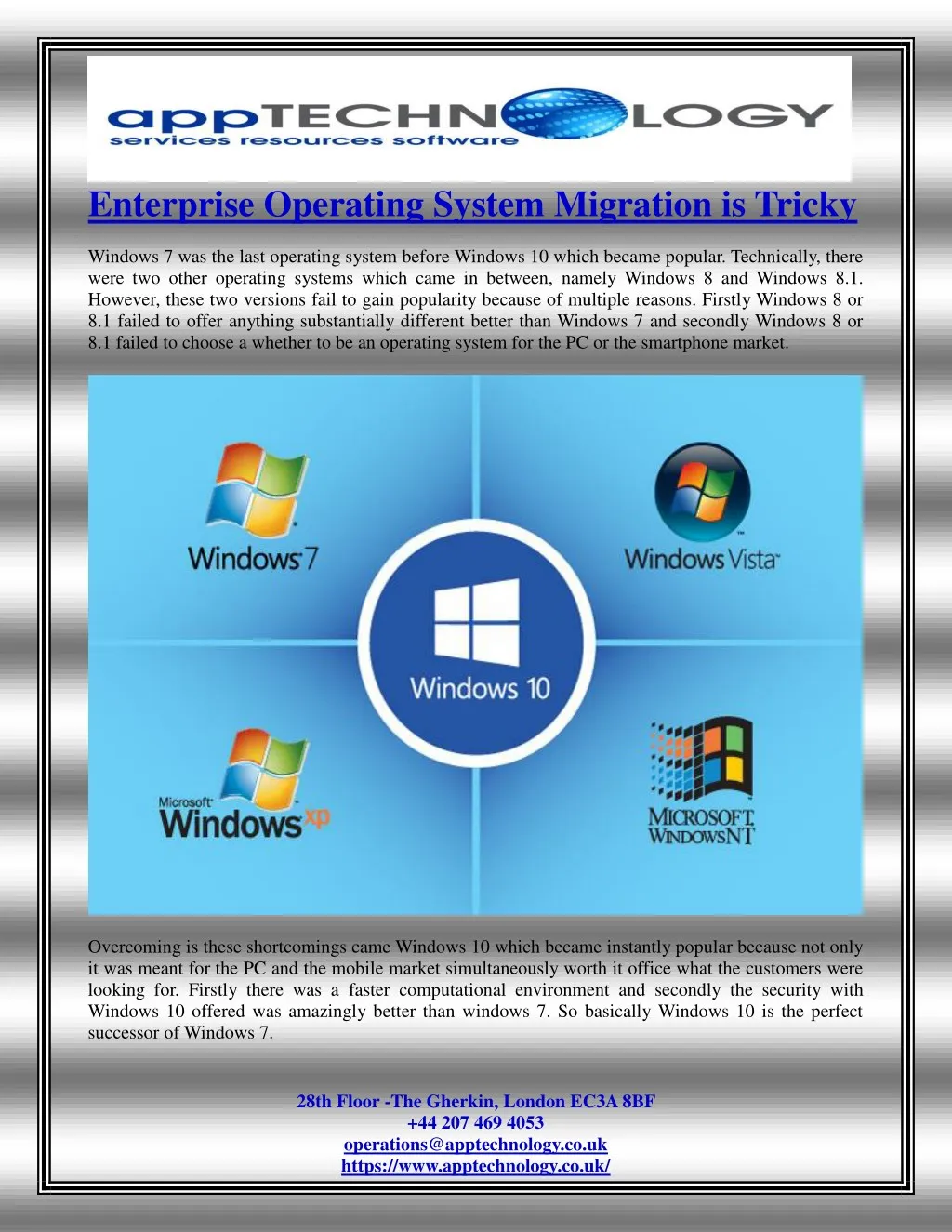 enterprise operating system migration is tricky