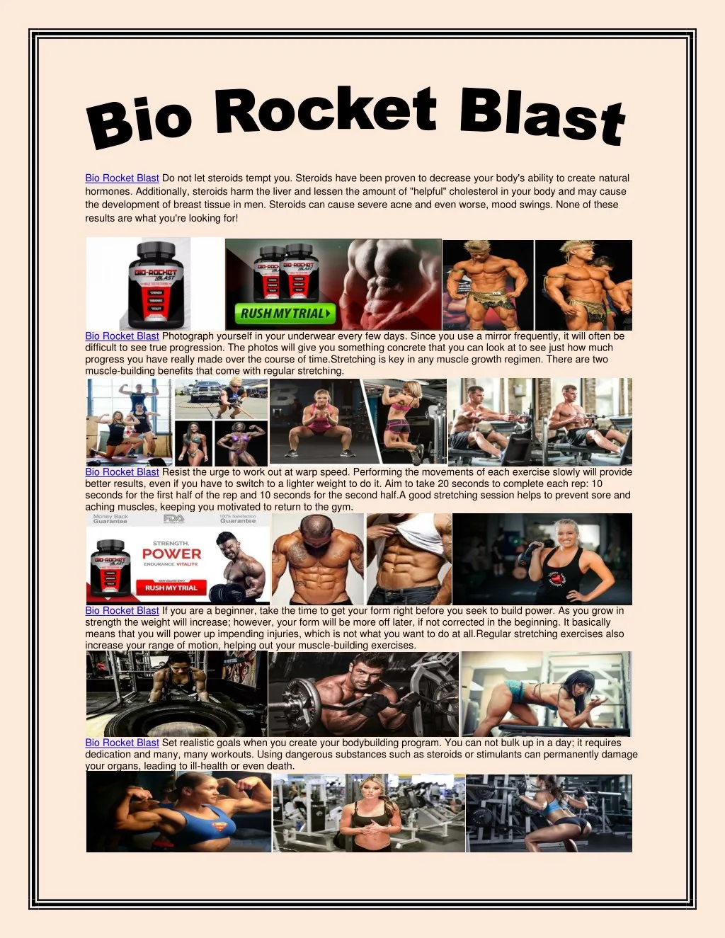 bio rocket blast do not let steroids tempt