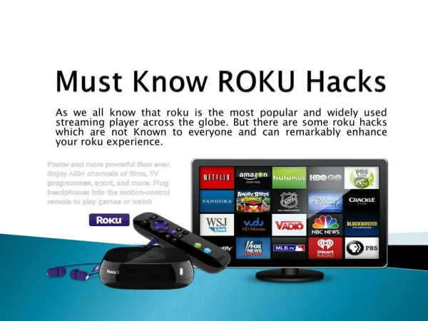 Things you can do with your Roku media Box