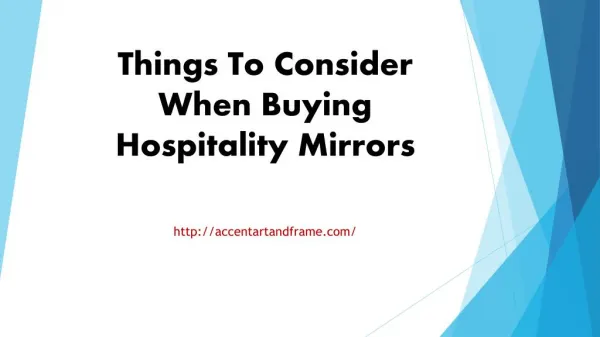 Things To Consider When Buying Hospitality Mirrors