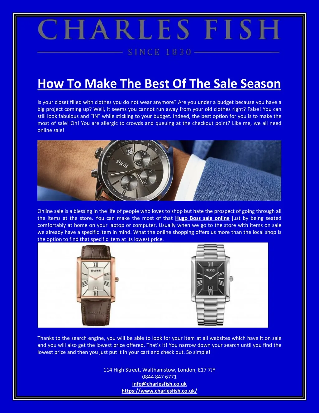how to make the best of the sale season is your