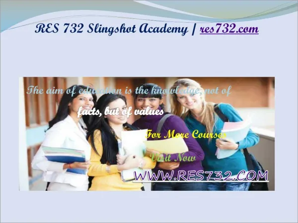 RES 732 Slingshot Academy / res732.com