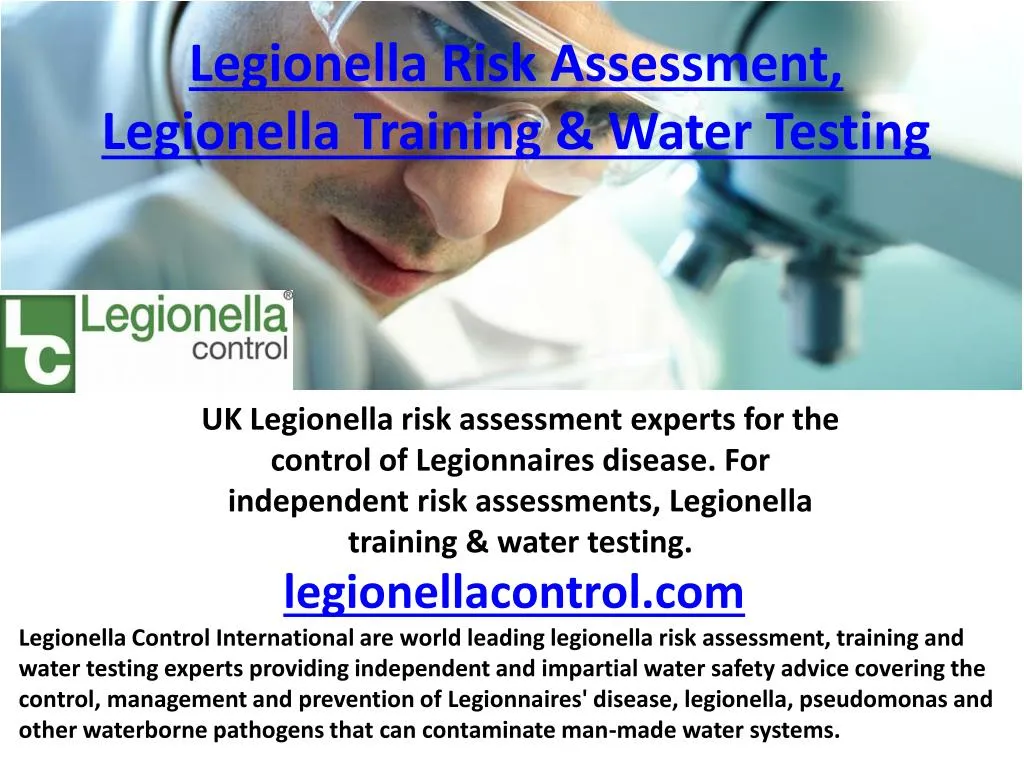 legionella risk assessment legionella training