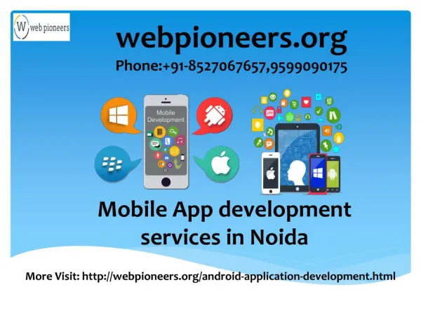 Mobile App development Company in Noida