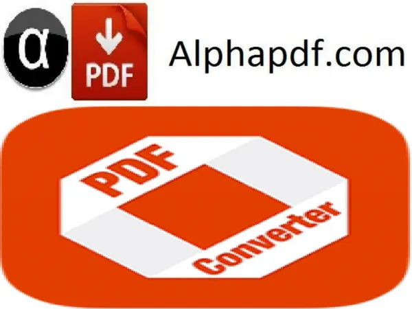 Alpha Pdf: How To converter Power Point to Pdf?