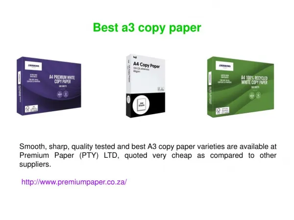 A4 copy papers