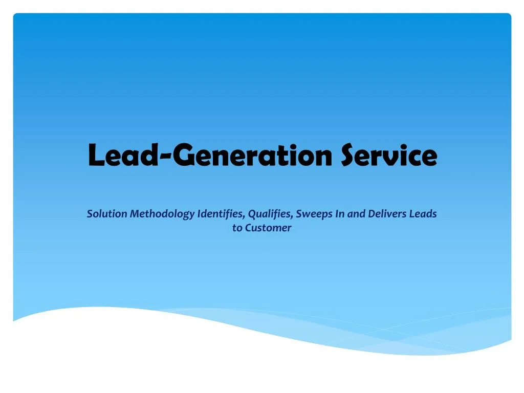 lead generation service