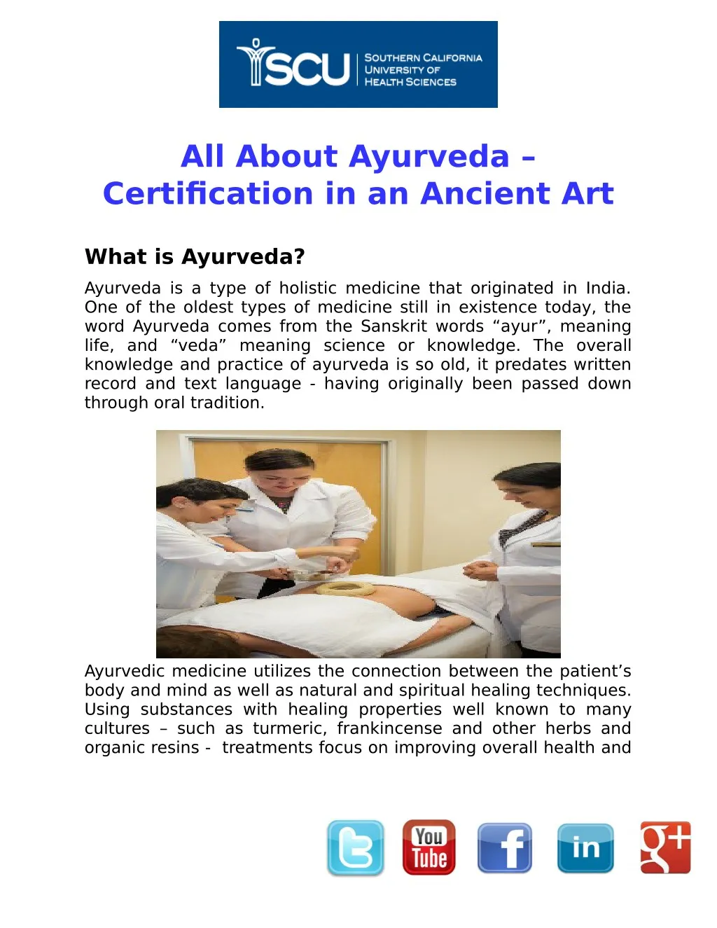all about ayurveda certification in an ancient art