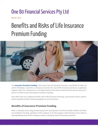 Insurance Premium Funding - slide 1