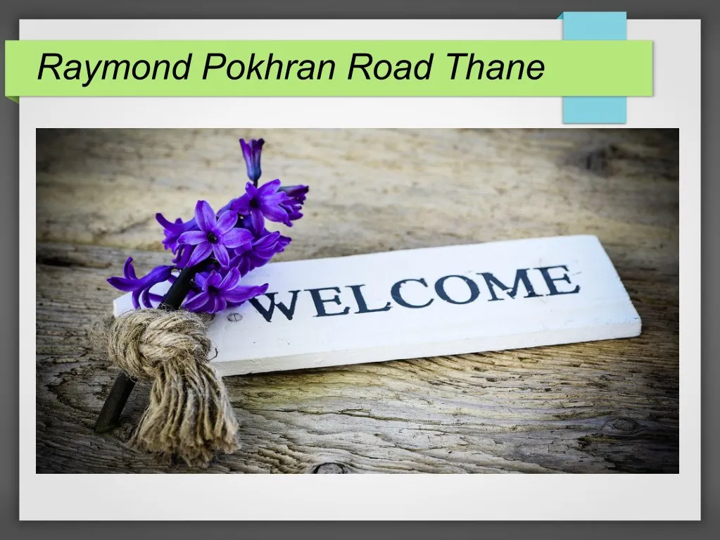raymond pokhran road thane