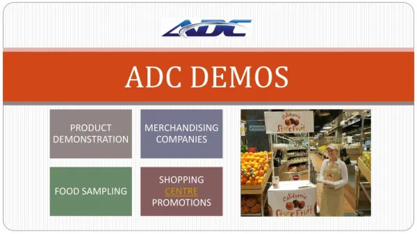 Introduction to product demonstration services