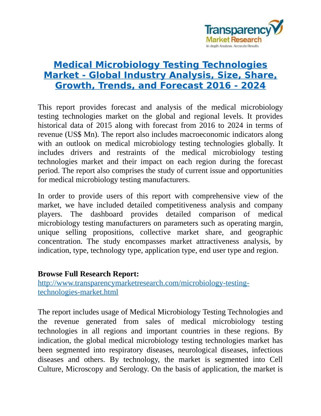medical microbiology testing technologies market